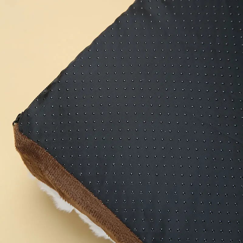 Orthopädische Hundematte mit Kopfstütze Orthopädisches Hundebett Flauschparadies®