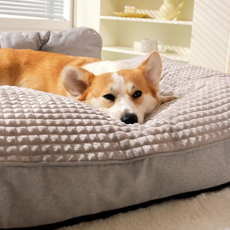 Orthopädisches Hundebett XXL-Ecke Orthopädisches Hundebett Flauschparadies®
