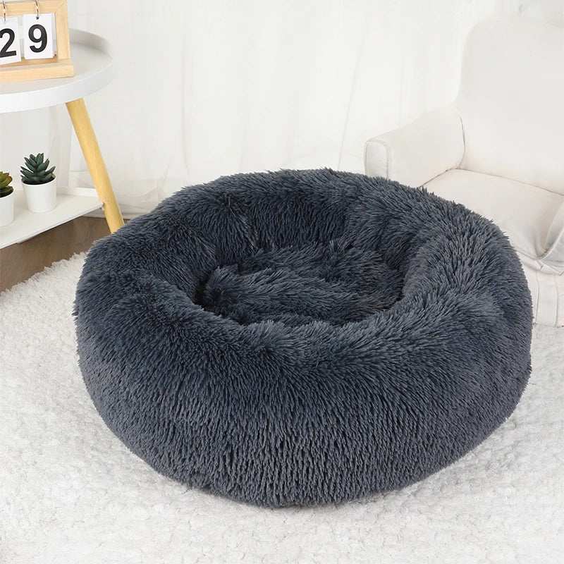 Wolke 7 Katzenbett - Das Original™ Wolke 7 Katzenbett Flauschparadies® Anthrazit M - Ø 60cm