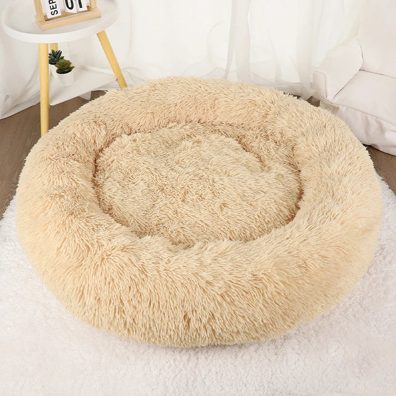 Wolke 7 Katzenbett - Das Original™ Wolke 7 Katzenbett Flauschparadies® Beige M - Ø 60cm