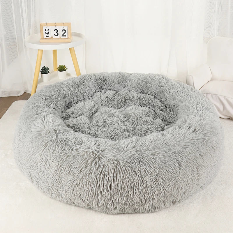 Wolke 7 Katzenbett - Das Original™ Wolke 7 Katzenbett Flauschparadies® Steingrau M - Ø 60cm