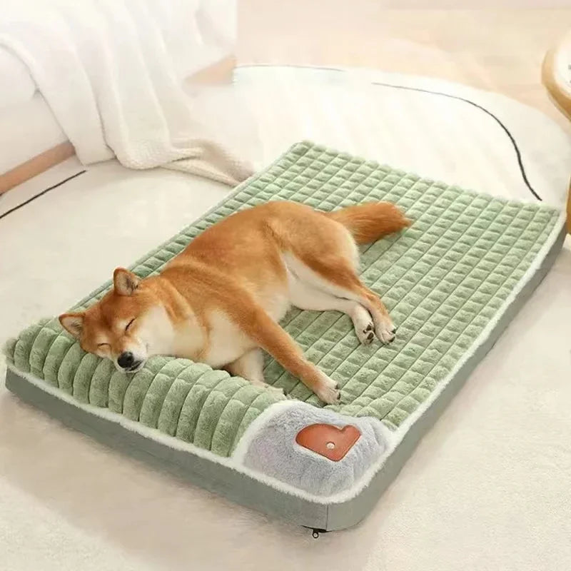 Orthopdische Hundematte mit Kopfsttze  Flauschparadies