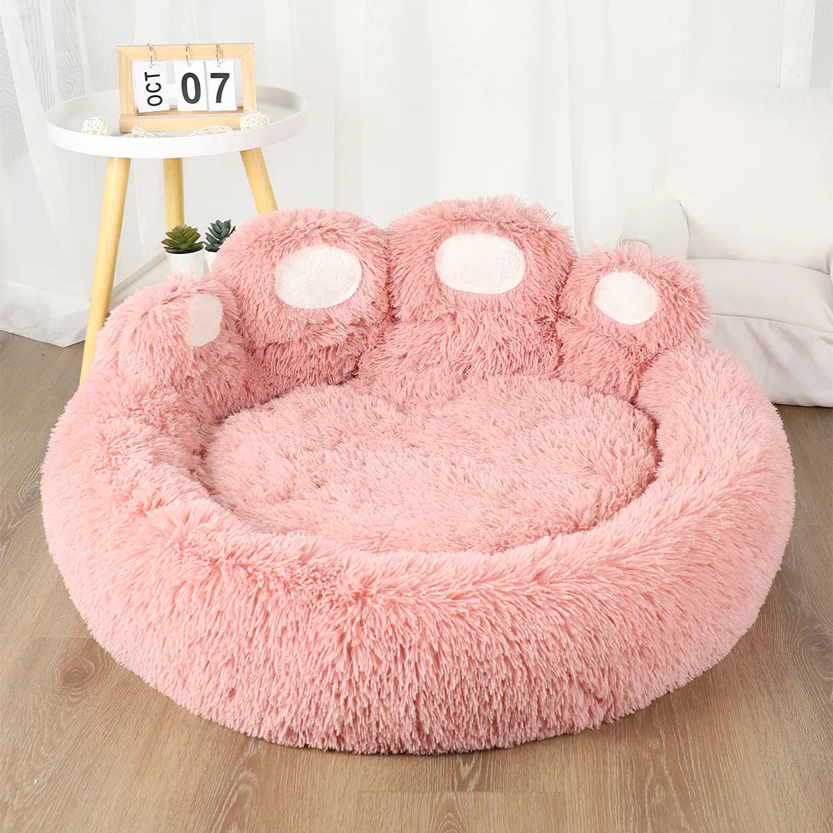 Wolke 7 Hundebett Kuschelpfote NEU - Das Original™ Wolke 7 Hundebett Flauschparadies® Pink S - Ø 50cm 