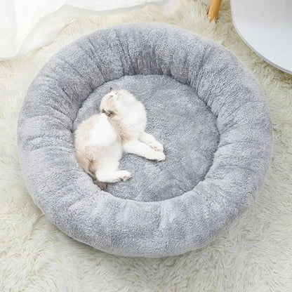 Wolke 7 Hundebett SoftTouch NEU - Das Original™ Wolke 7 Hundebett Flauschparadies® Hellgrau S - Ø 35cm 