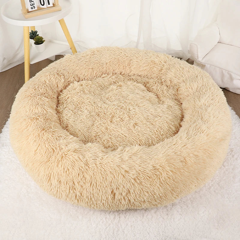 Wolke 7 Katzenbett - Das Original™ Wolke 7 Katzenbett Flauschparadies® Beige M - Ø 60cm 